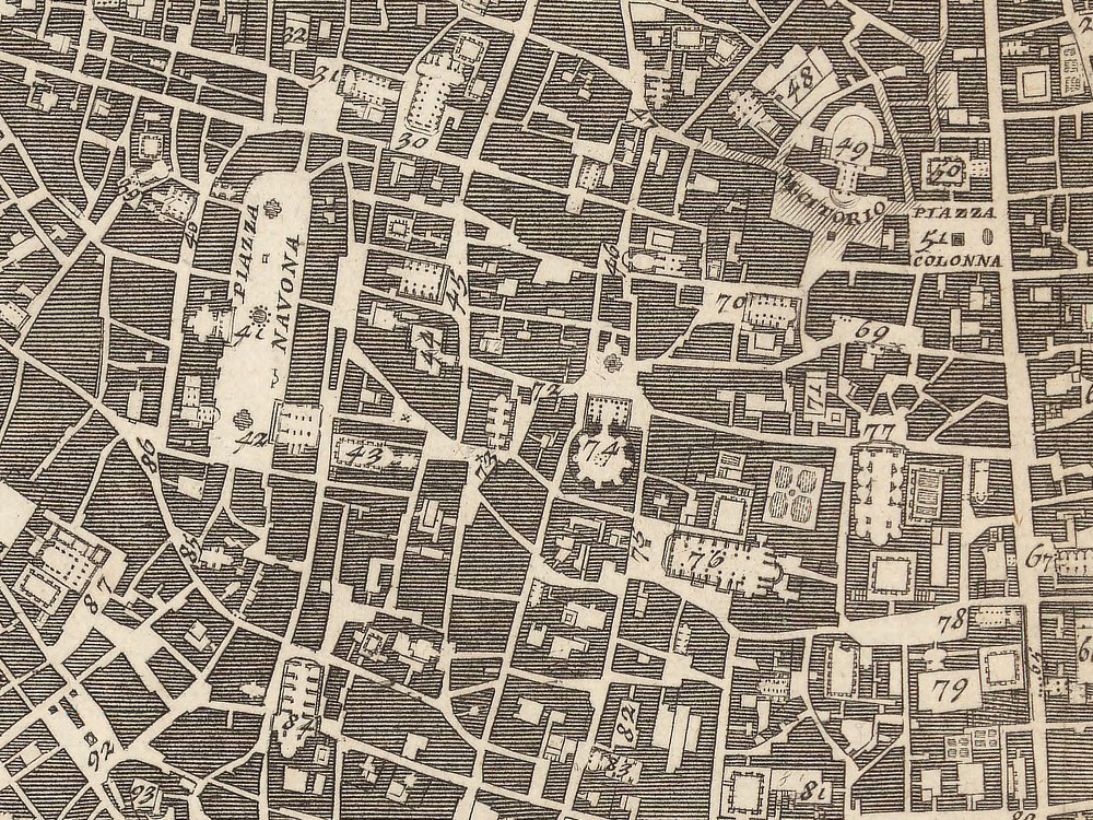 Detail of Nolli map